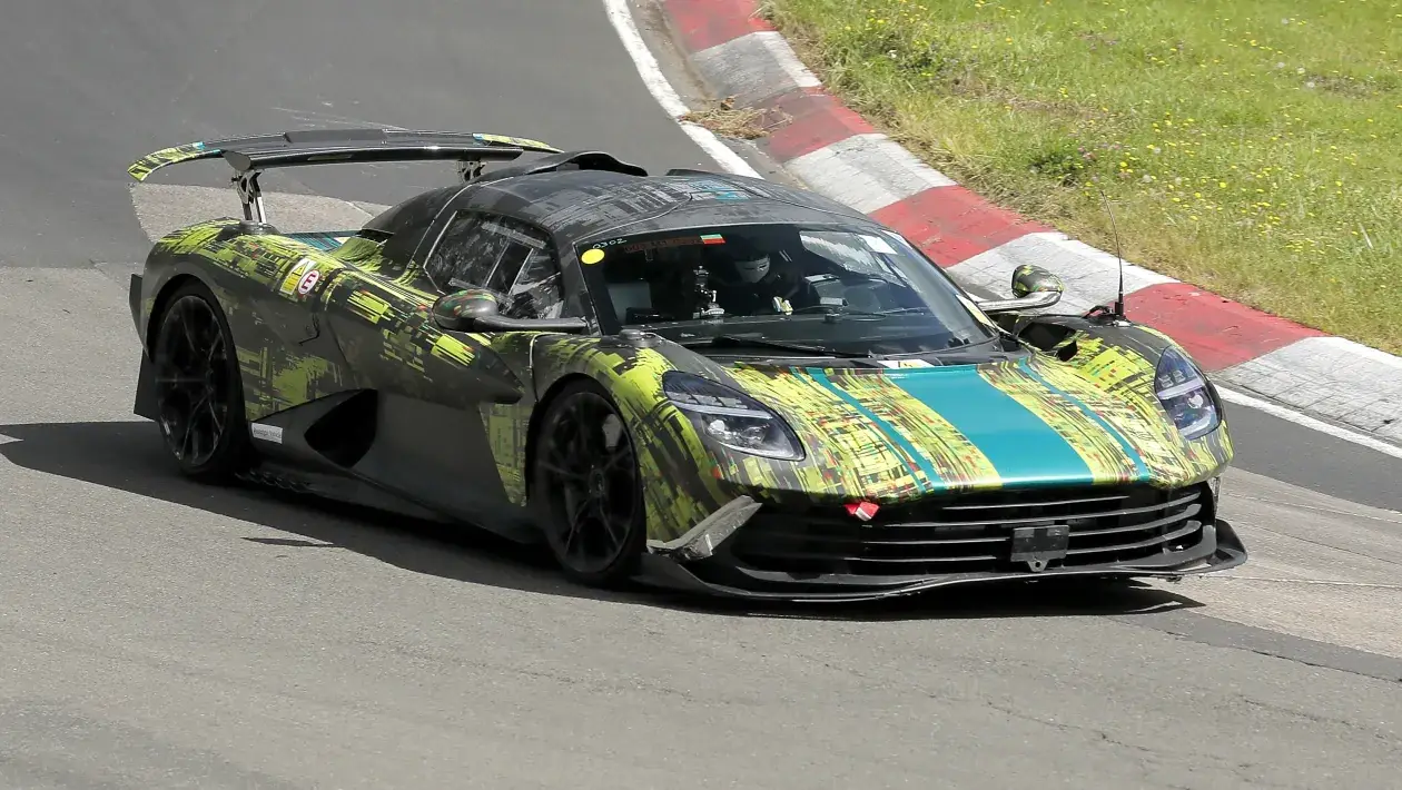 Aston Martin Valhalla tested at the Nürburgring