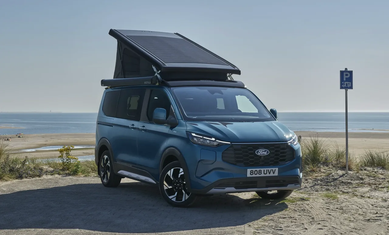 Ford Transit Custom Nugget camper with rugged trim & all-wheel drive