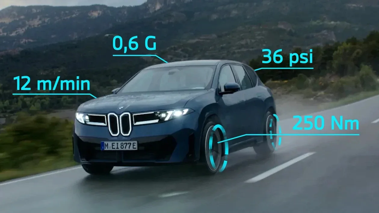 BMW превращает iX3 в гоночный симулятор: дрэг-таймеры, телеметрия и M-контент